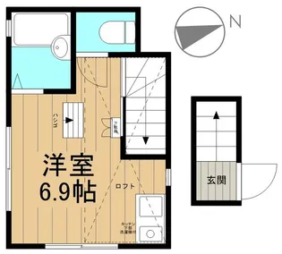 ハイクレスト読売ランド前【0204号室】の間取り
