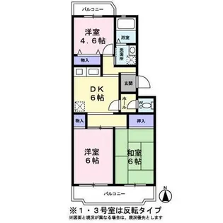 エトワールハイム【0202号室】の間取り