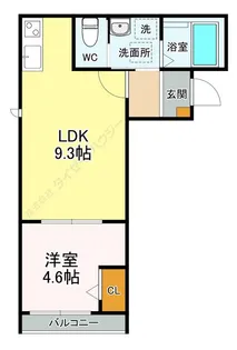 グランエスポワール【0203号室】の間取り