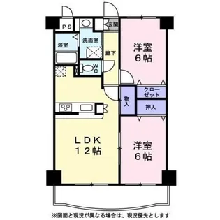 ファミール元住吉【0204号室】の間取り