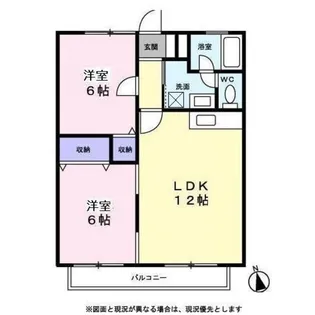 シャルマン栄【0202号室】の間取り