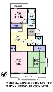アゼリア岡津【0302号室】の間取り