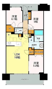プラウド浦和岸町サンクアージュ【1102号室】の間取り
