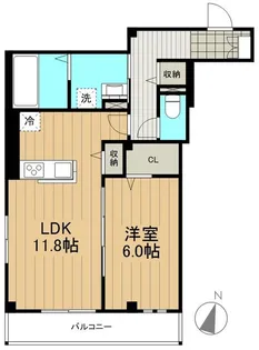 Liberte【003C号室】の間取り