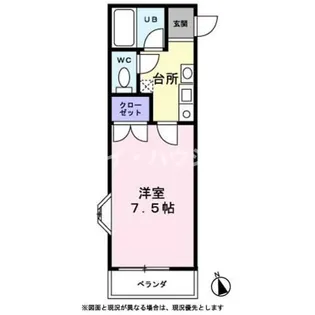 アーバンスクウェアーなかにしM棟【0105号室】の間取り