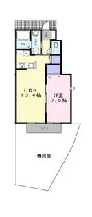 フラッツ安藤【0105号室】の間取り