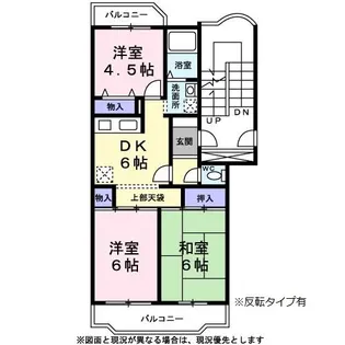 グリーンキャッスル【0102号室】の間取り