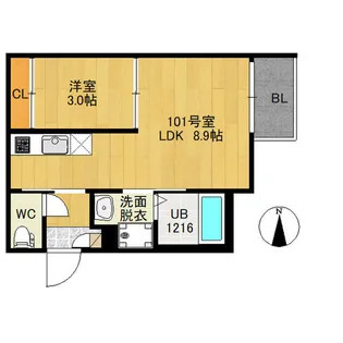 R-SMART南仙台【1階】の間取り