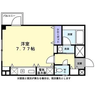 サンイング元住吉【0201号室】の間取り