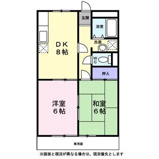パーシモンハイツB【0102号室】の間取り