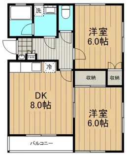 パークコート【A201号室】の間取り