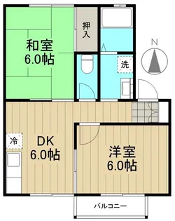 リビエールB棟【2階】の間取り