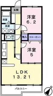 グリュック神明【0302号室】の間取り