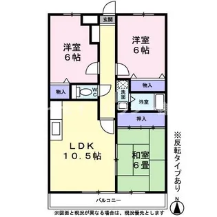 ラフィーネ・なかにし【0302号室】の間取り