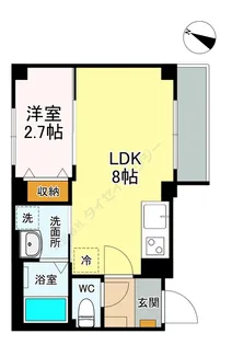 コモド・ルガール【0201号室】の間取り