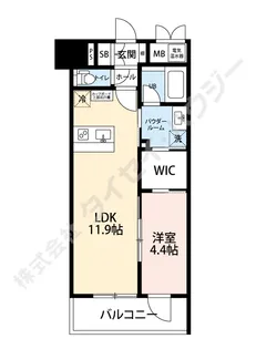 セントフィールド一番町【0703号室】の間取り