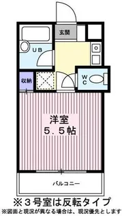 ルミエール八王子【0303号室】の間取り