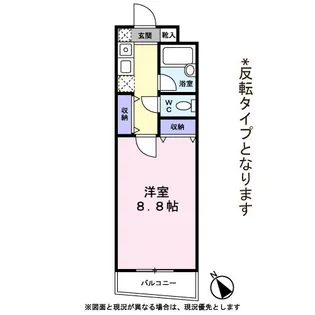 レオミノール明神町【0106号室】の間取り