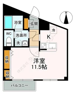 ククナハウス【0201号室】の間取り