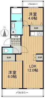 ヒルズDENBER【0105号室】の間取り