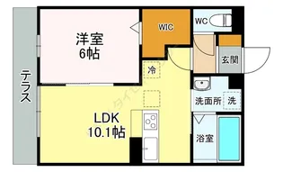 krone V【0301号室】の間取り