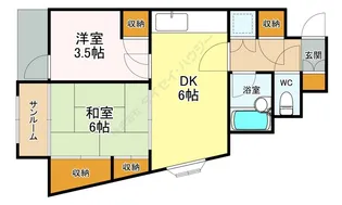 ホームズ駒沢【3E号室】の間取り