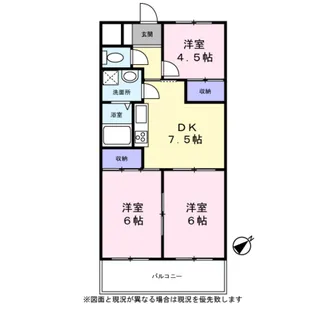 ベルウッド相模原【0403号室】の間取り