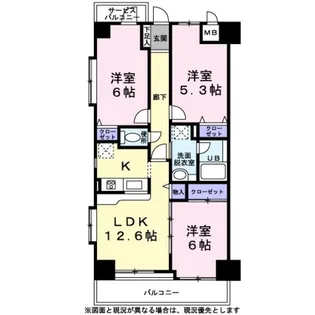 VIVRE武蔵小杉【0101号室】の間取り