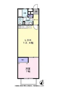らみれす【0102号室】の間取り
