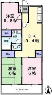 ウエストガーデン金沢文庫【0103号室】の間取り