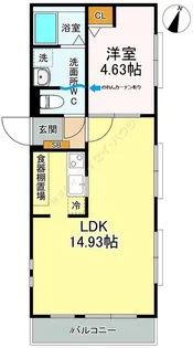 S−TEK Taka【0101号室】の間取り