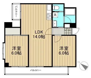 NKスクエア【0102号室】の間取り