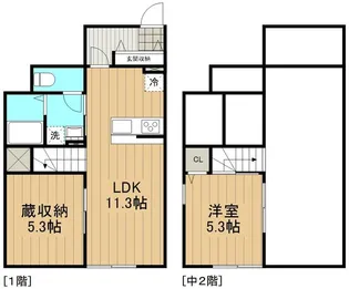 Krassy湘南羽鳥【0105号室】の間取り