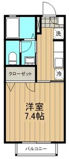 アジュールⅠ【0202号室】の間取り