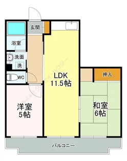 ヴィラオアシス【1階】の間取り