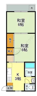 第5西山ビル【0204号室】の間取り