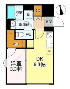 デュオメゾン武蔵小杉【0401号室】の間取り