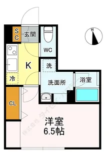 デュオメゾン武蔵小杉【0502号室】の間取り