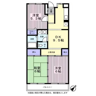プランドール西船橋【0105号室】の間取り