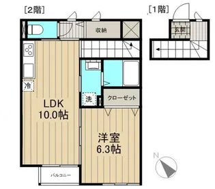 アルテリーベ【0202号室】の間取り