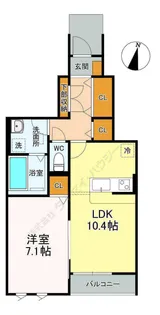 ウィンズイースト【0106号室】の間取り