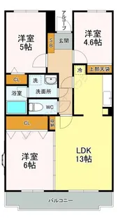 3LDKの間取り画像