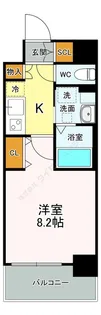 レジデンシア小牧駅前【0801号室】の間取り