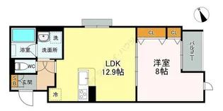 Casa Stradale (カーサ・ストラダーレ)【0203号室】の間取り