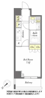 びゅうリエット横浜東神奈川【9階】の間取り