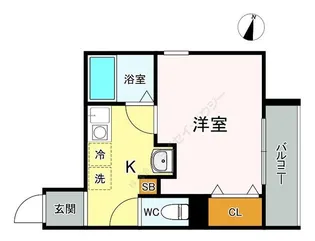 メルディア相模原【0103号室】の間取り
