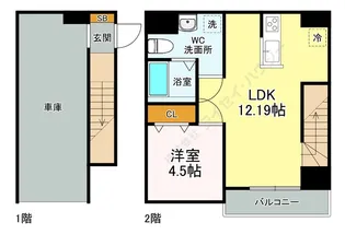 リーブルファイン赤池【0203号室】の間取り