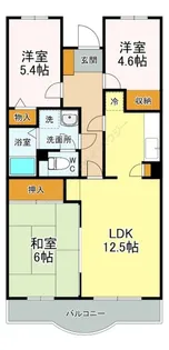 ラヴェニュー相模原【0402号室】の間取り