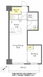 びゅうリエット横浜東神奈川【516号室】の間取り