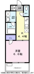 ウィステリア中原【0303号室】の間取り